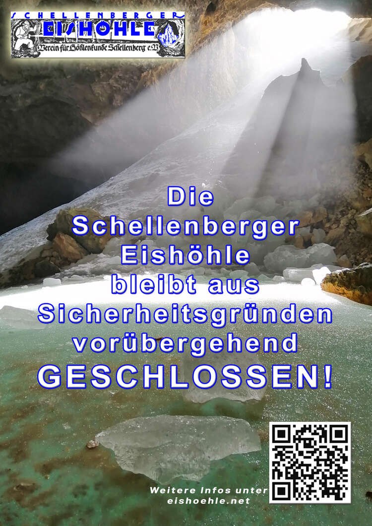 Schellenberger Eishöhle vorzeitig geschlossen