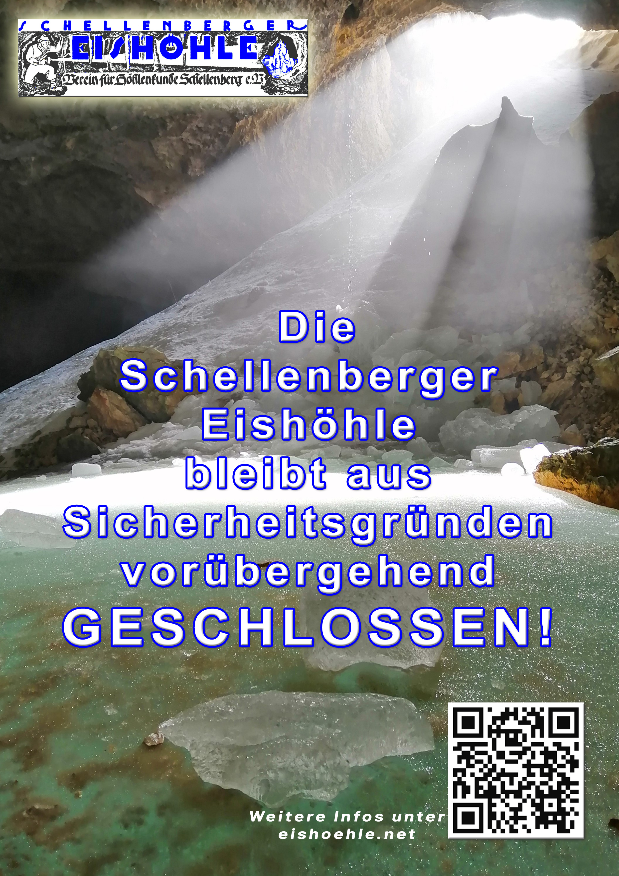 Schellenberger Eish&ouml;hle vorzeitig geschlossen