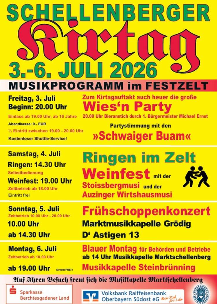 Kirtag Programm 2026