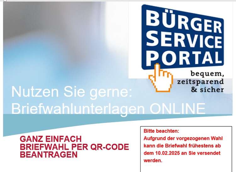 Briefwahl per QR-Code